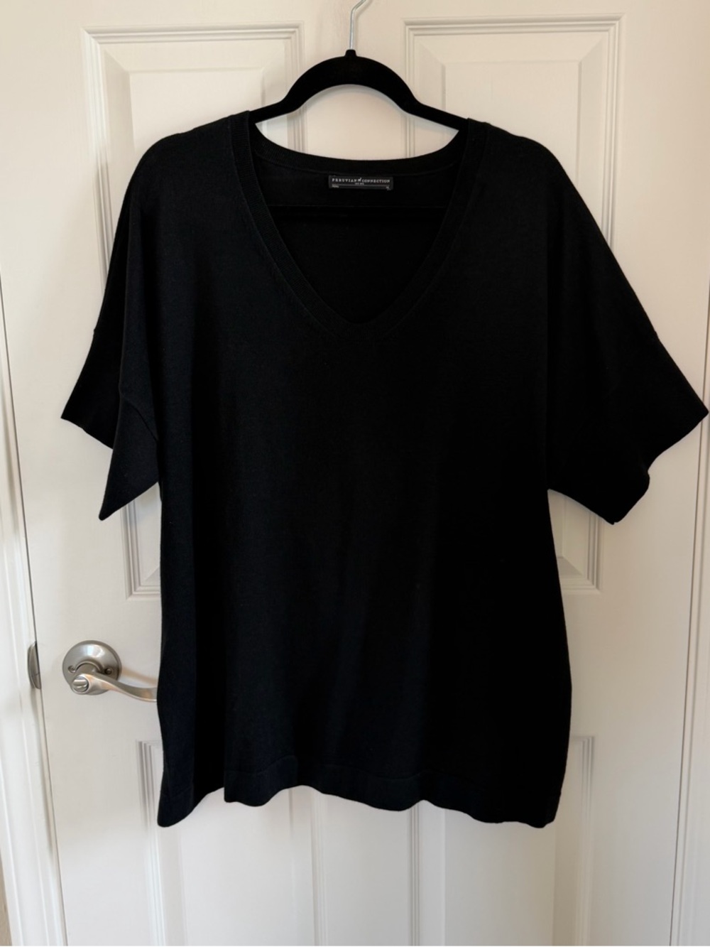 Peruvian Connection Cotton/Silk Top, XL